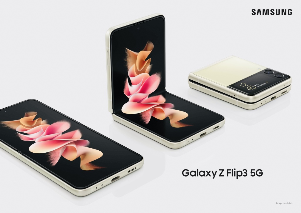 Samsung представила компактный гибкий смартфон Galaxy Z Flip3