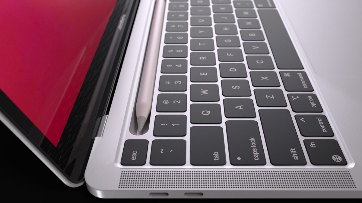 Появился концепт MacBook Pro с поддержкой Apple Pencil. Такой патент уже  есть