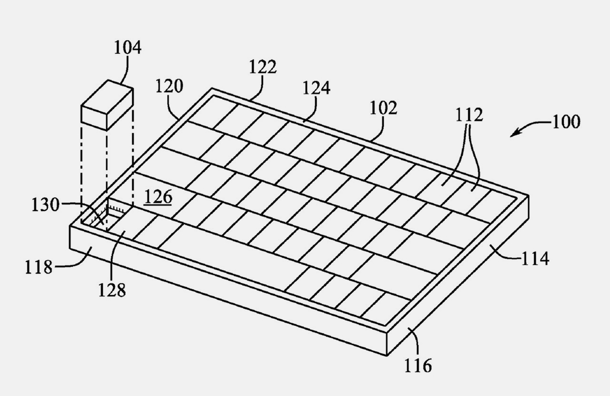 Apple запатентовала клавиатуру MacBook со съёмной мышкой. Она размером с одну клавишу