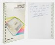 Инструкцию для Apple II с подписью и вдохновлявшим посланием Стива Джобса продали за 787 тысяч долларов