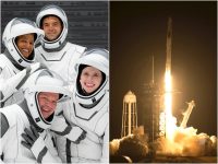 SpaceX отправила первых туристов в космос. Они три будут летать на орбите Земли