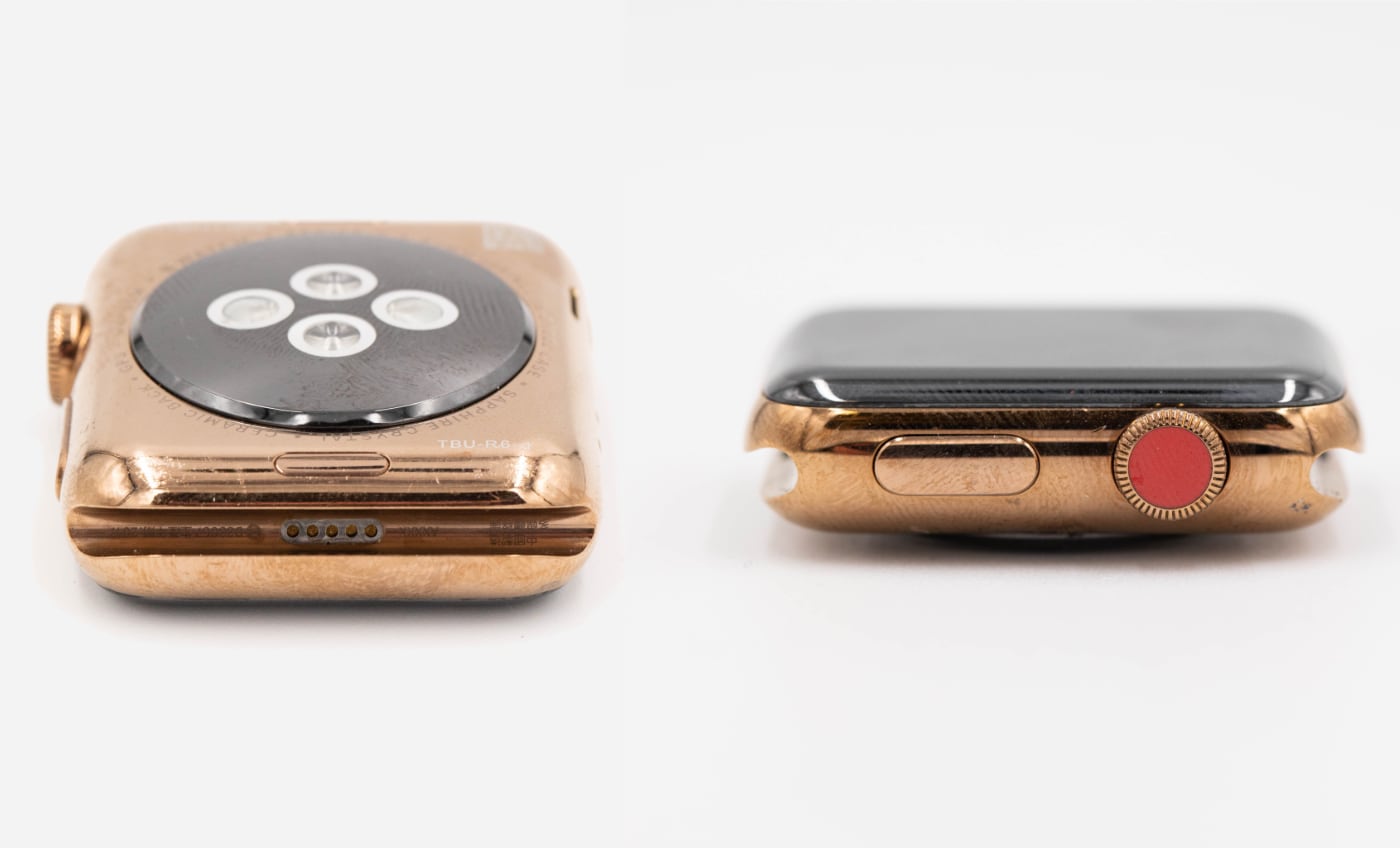 Коллекционер показал прототип Apple Watch Series 2 с LTE в золотом корпусе