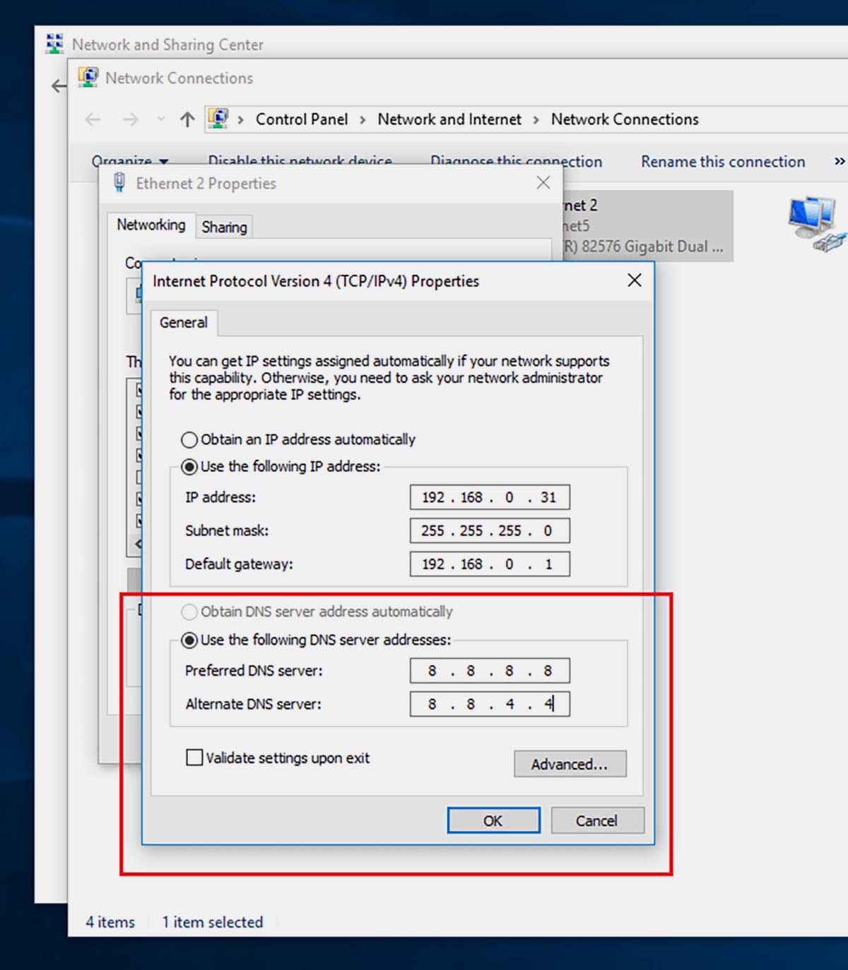 Ipv4 windows 10