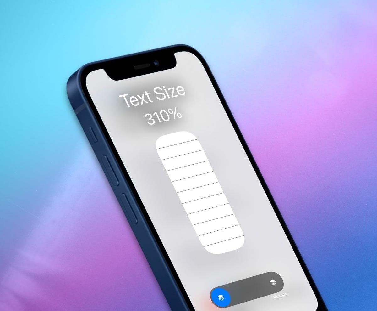 Как в iOS 15 менять размер текста в отдельно взятом приложении