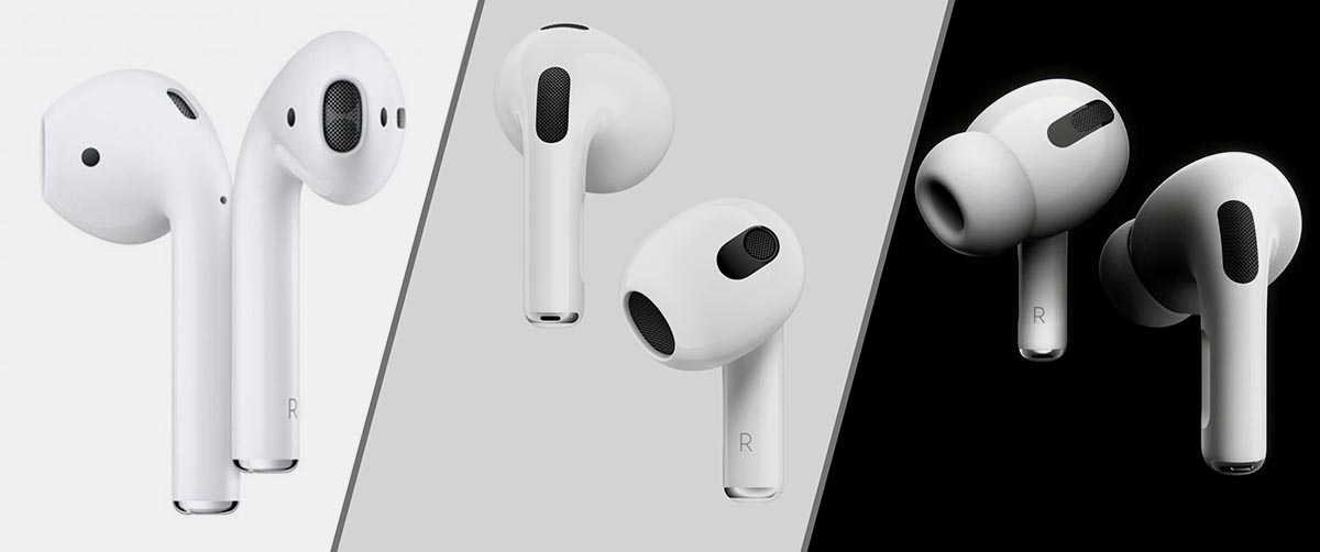 Чем отличаются AirPods 3 от AirPods 2 и AirPods Pro. Кому какие подойдут