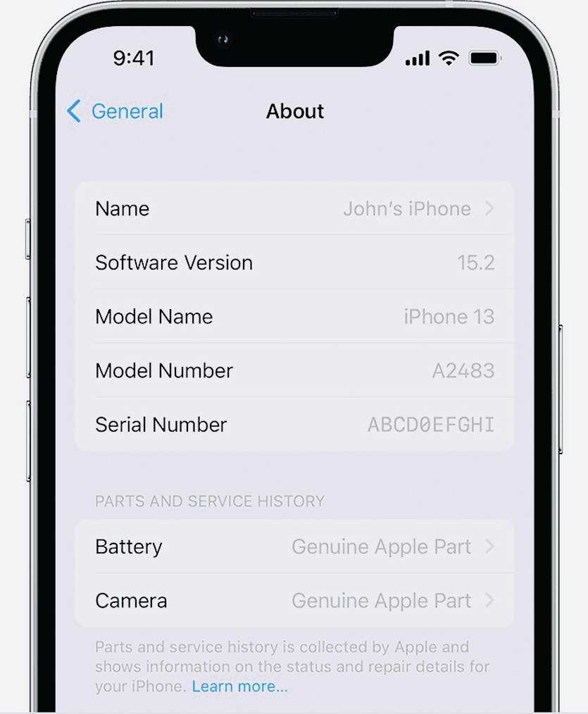 iOS 15.2 сообщит, если в iPhone стоят неоригинальные запчасти
