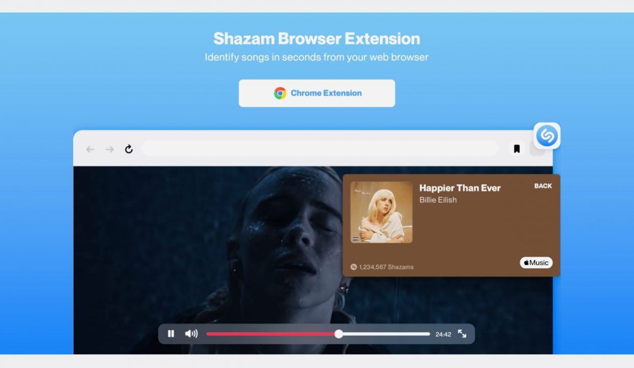 В Google Chrome появилось расширение Shazam. Оно распознает музыку в браузере