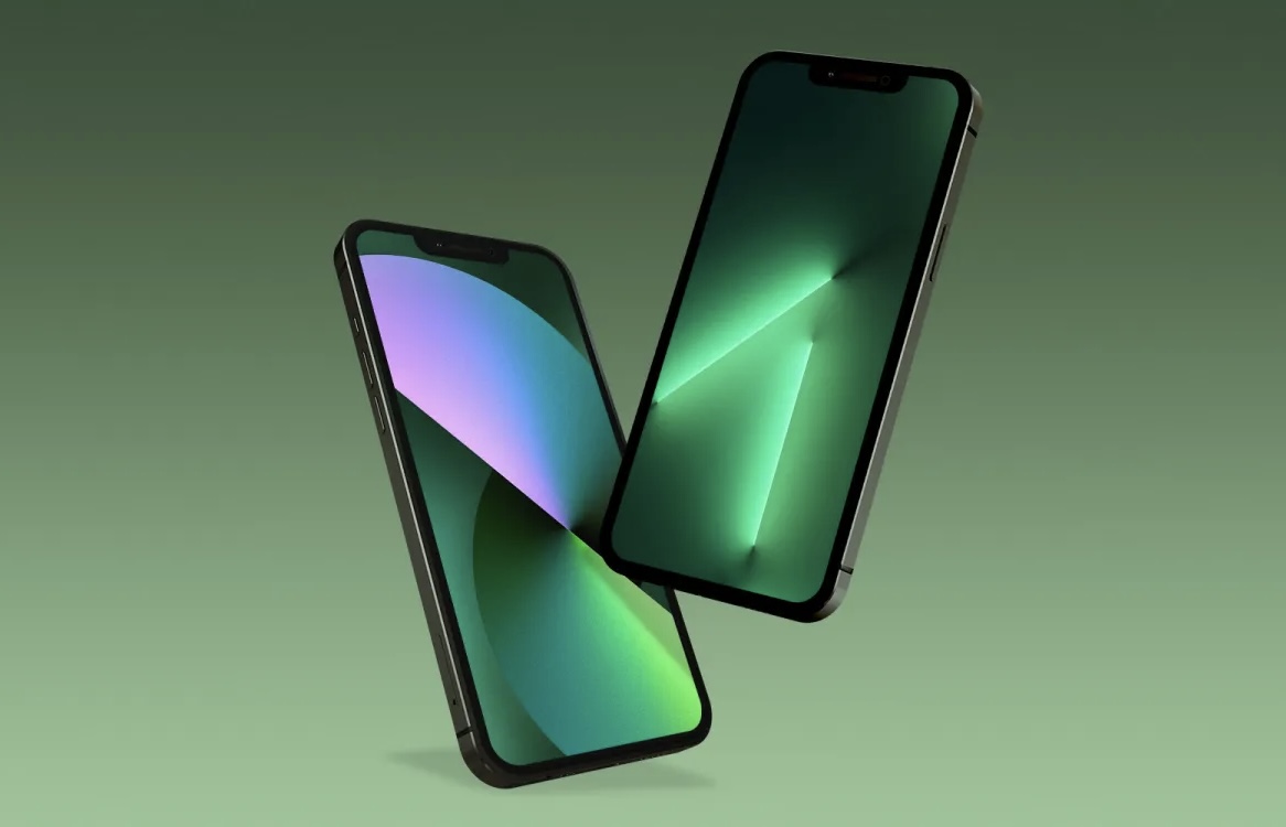 Скачайте новые обои с зелёных iPhone 13 и iPhone SE 3-го поколения