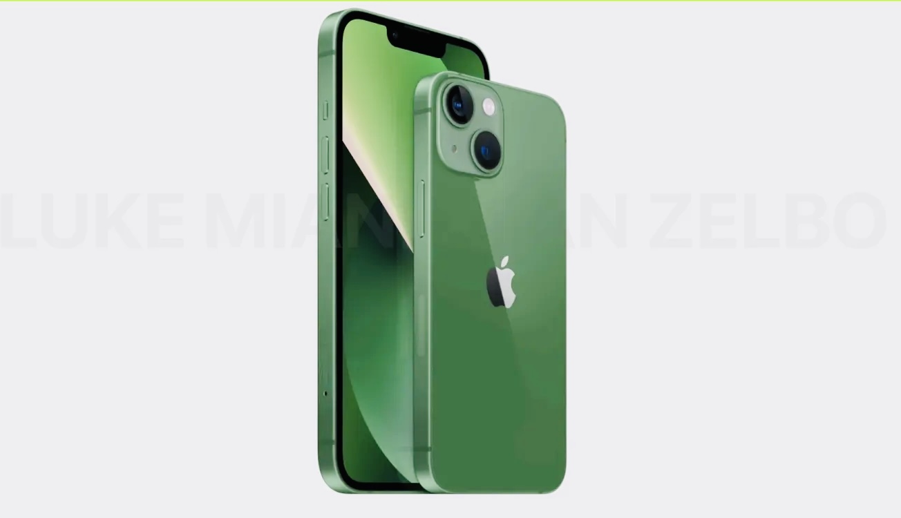Apple может завтра представить зеленый iPhone 13