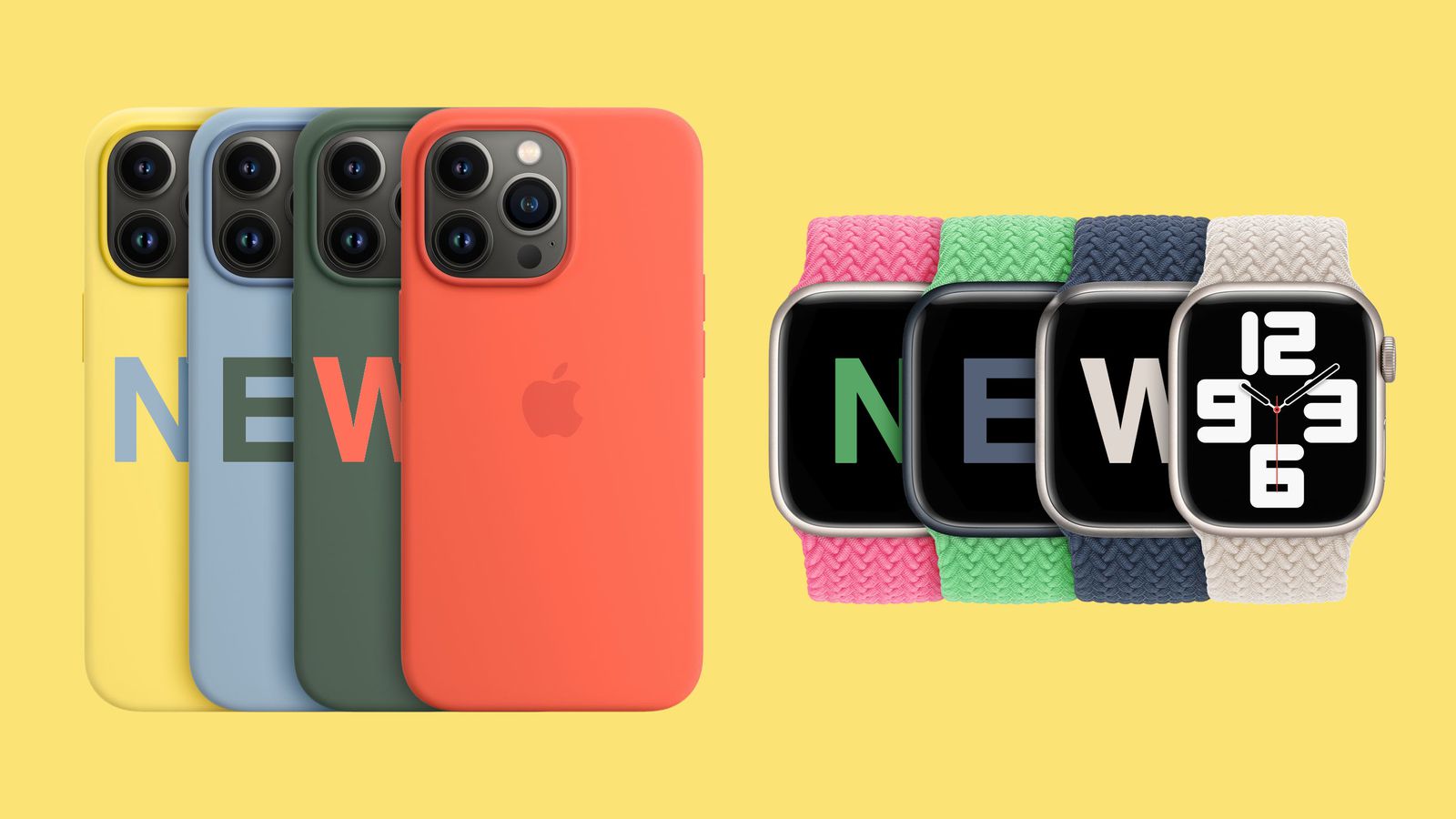 Apple выпустила новые цвета чехлов для iPhone и браслеты для Apple Watch