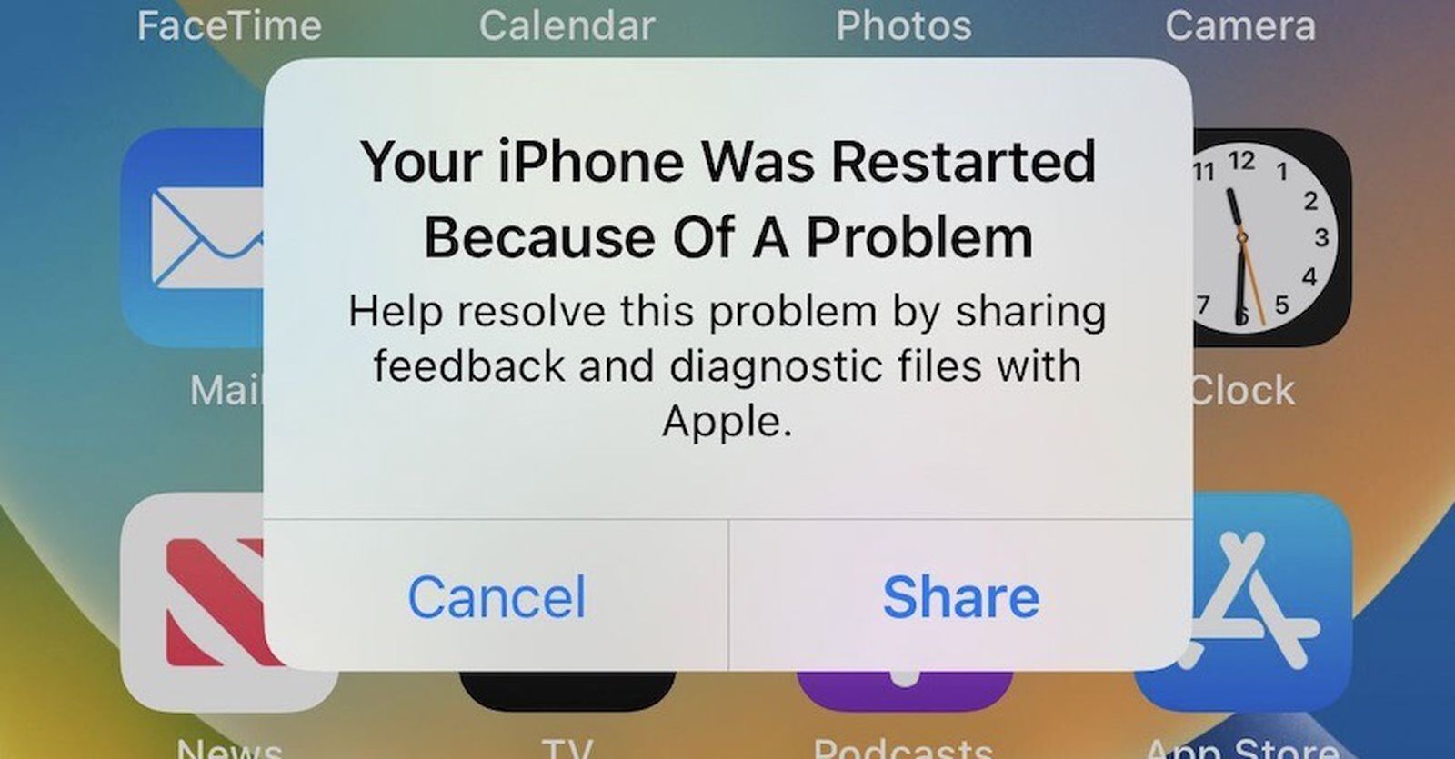 Apple упростила отправку отчетов об ошибках в iOS 16