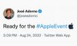 Apple запустила в Twitter фирменный хэштег перед презентацией 7 сентября