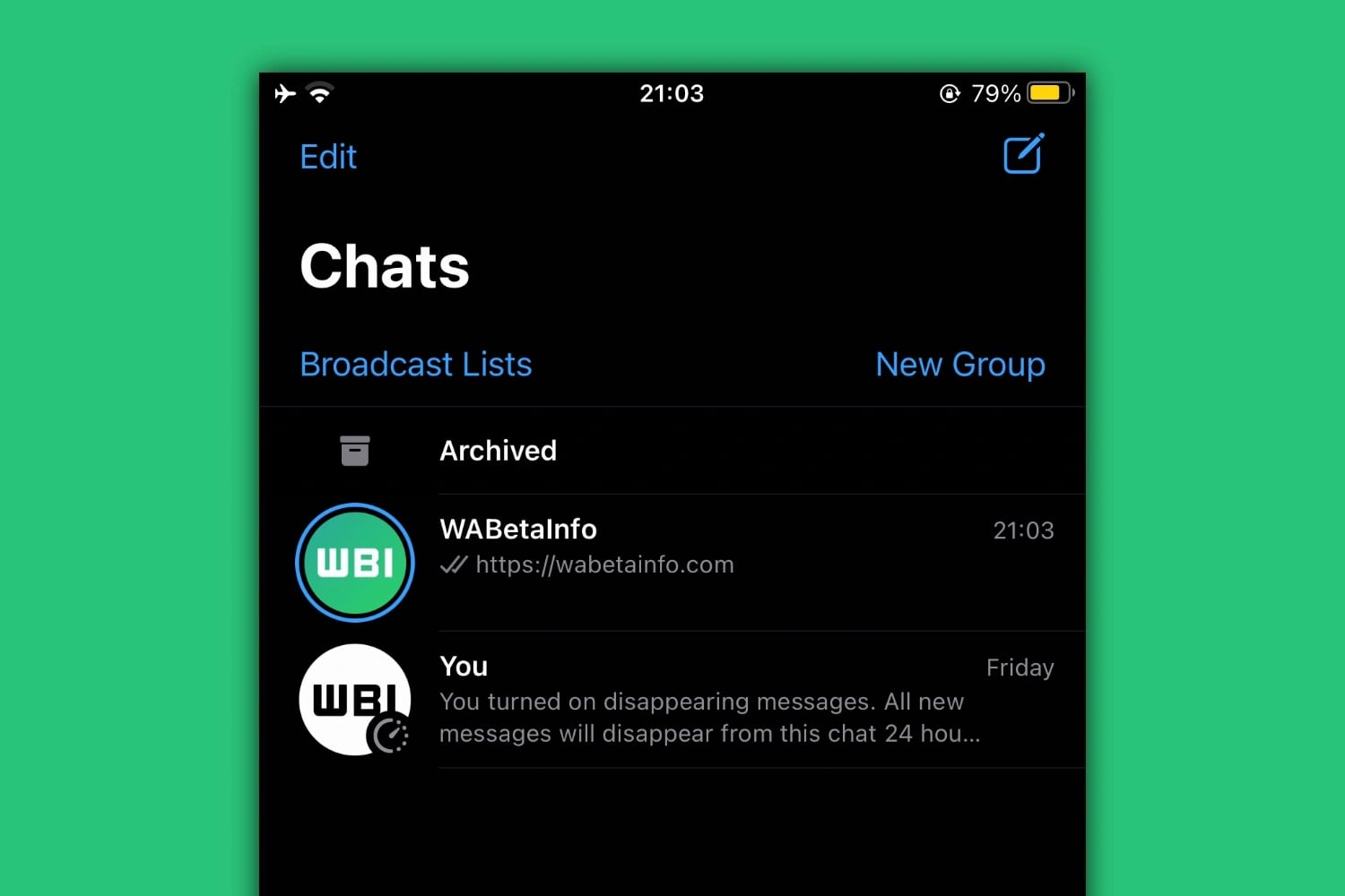 Пользователи WhatsApp смогут просматривать сторис в списке чатов