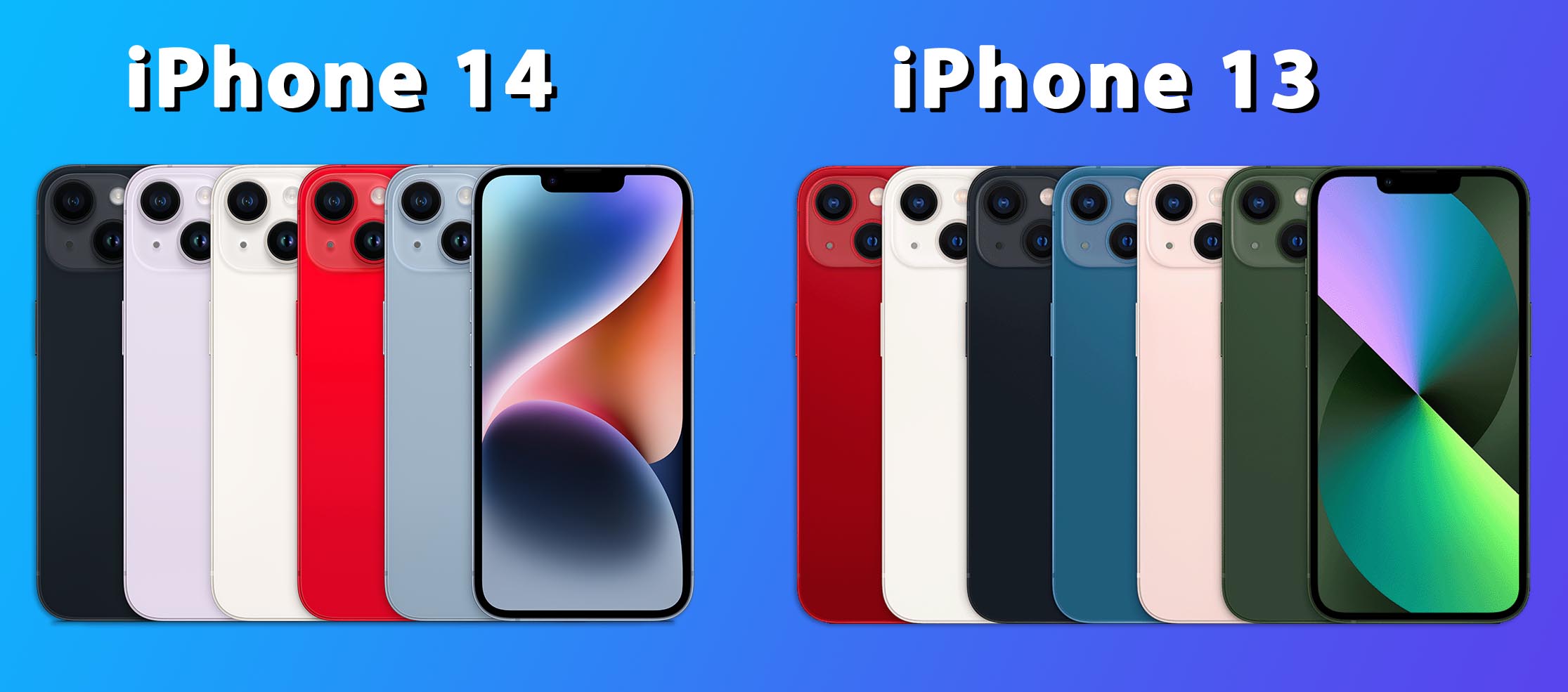 Различие 13 и 14 айфона