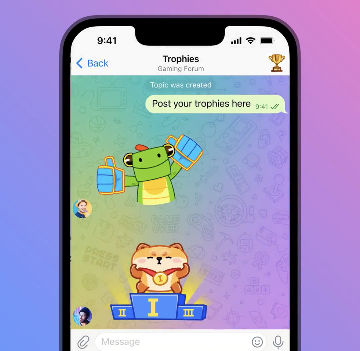 Telegram для iOS обновился. Появились темы в обсуждениях и расшифровка видеосообщений