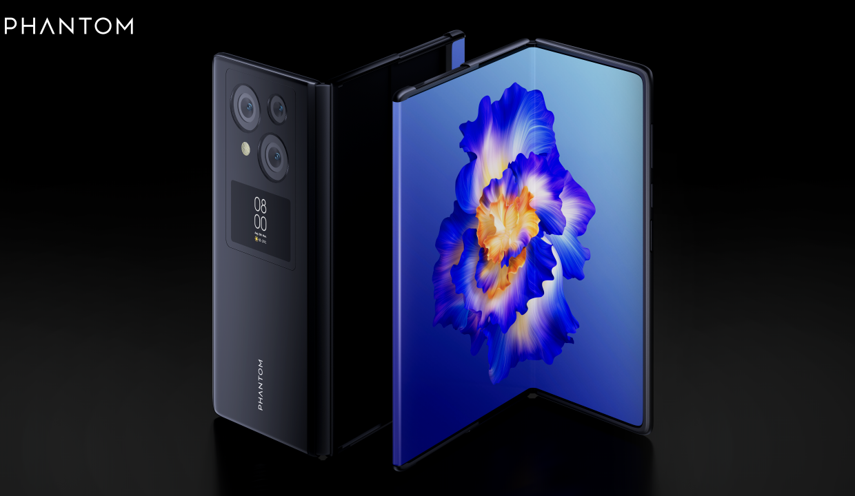 Tecno представила складной смартфон Phantom V с раздвижным дисплеем