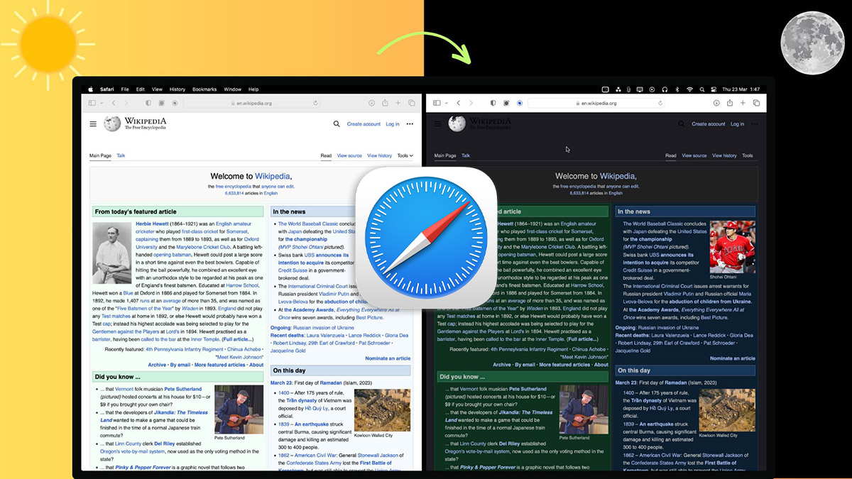 Как в Safari на iPhone и Mac настроить темное оформление для любого сайта