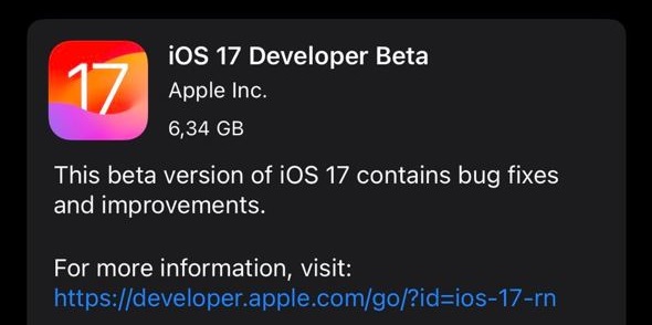 Вышла первая бета iOS 17 для разработчиков