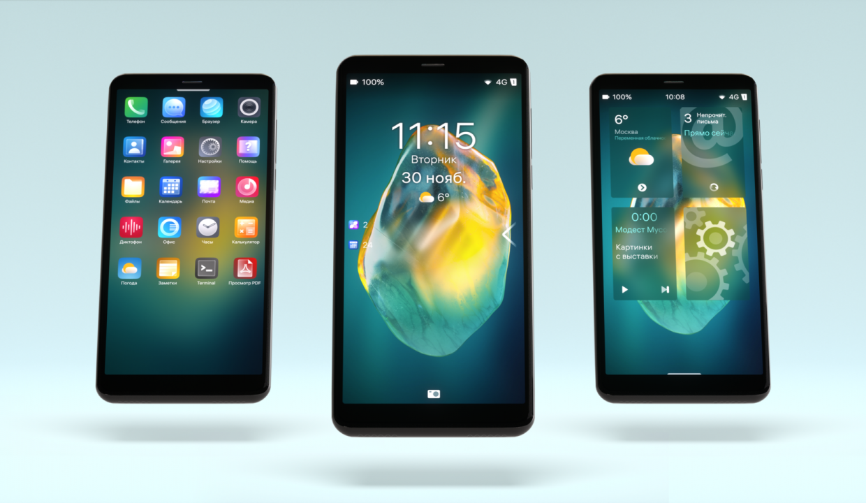Os primeiros smartphones e tablets rodando Aurora OS estarão à venda em novembro