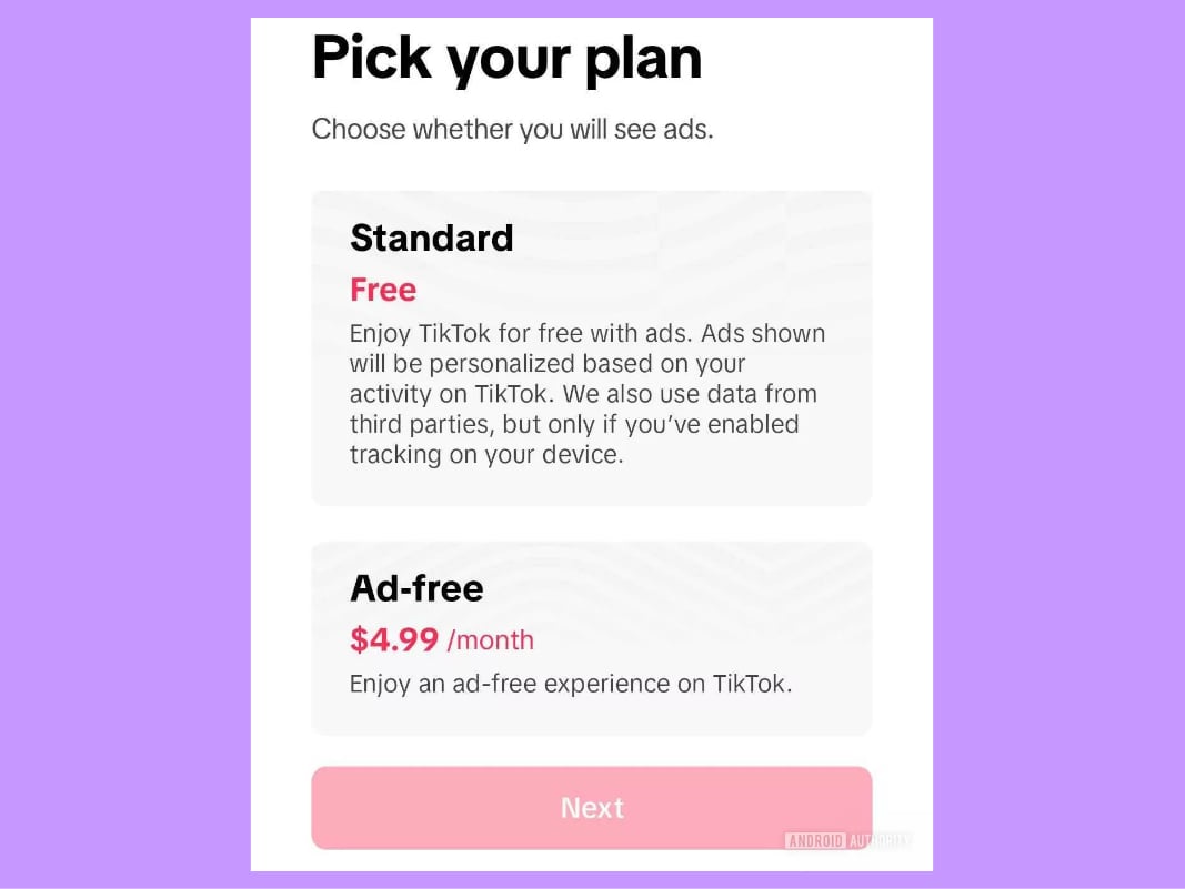 TikTok тестирует платную версию приложения без рекламы