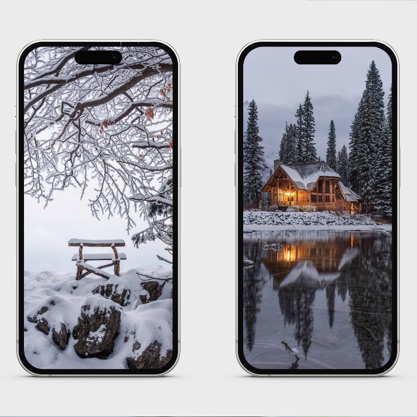 10 papéis de parede de neve para iPhone