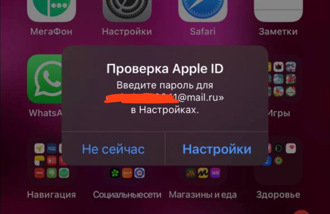 Россияне сегодня массово жалуются на ошибку «Проверка Apple ID» в iPhone. Разбираемся тут