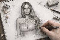 ChatGPT Image 17 дек. 2025 г., 14_38_53 Хочешь свой портрет карандашом? Один промт, и красивый скетч без художника готов