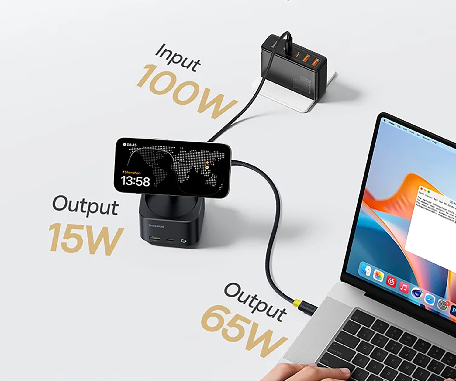 Этот хаб Baseus заменит все кабели, переходники и зарядки на рабочем столе 