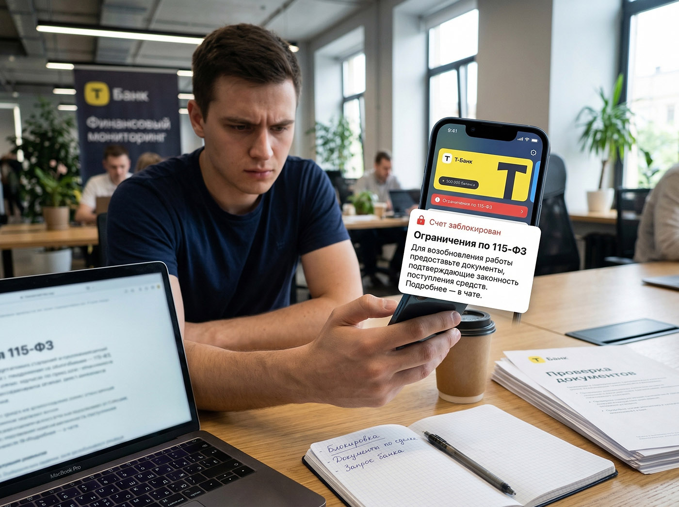 Сначала блок, потом разбор. Почему клиенты Т-Банка жалуются на массовые блокировки по 115-ФЗ