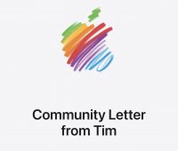Apple опубликовала прощальное письмо Тима Кука прямо на главной странице сайта