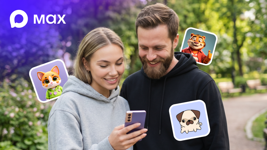 В MAX теперь можно делать собственные стикеры. Как создать свой пак