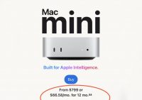 Кризис памяти в действии. Apple сняла с продажи самый дешевый Mac mini M4 за $599 и предлагает более дорогие версии