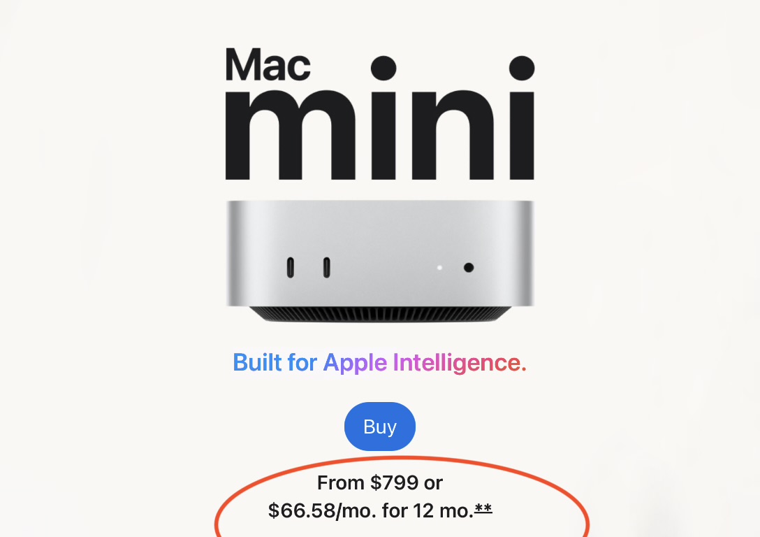 Кризис памяти в действии. Apple сняла с продажи самый дешевый Mac mini M4 за $599 и предлагает более дорогие версии